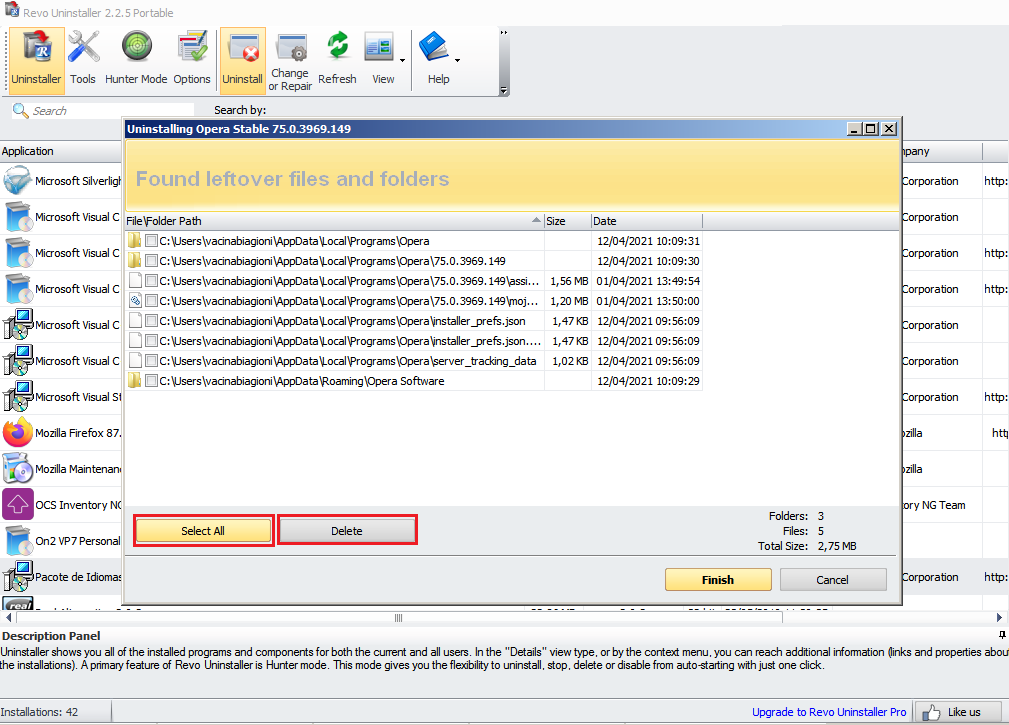 Imagem Revo Uninstaller